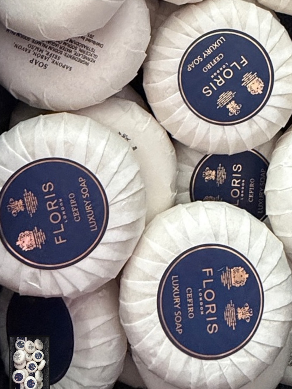 4 Floris Luxury Guest Soaps